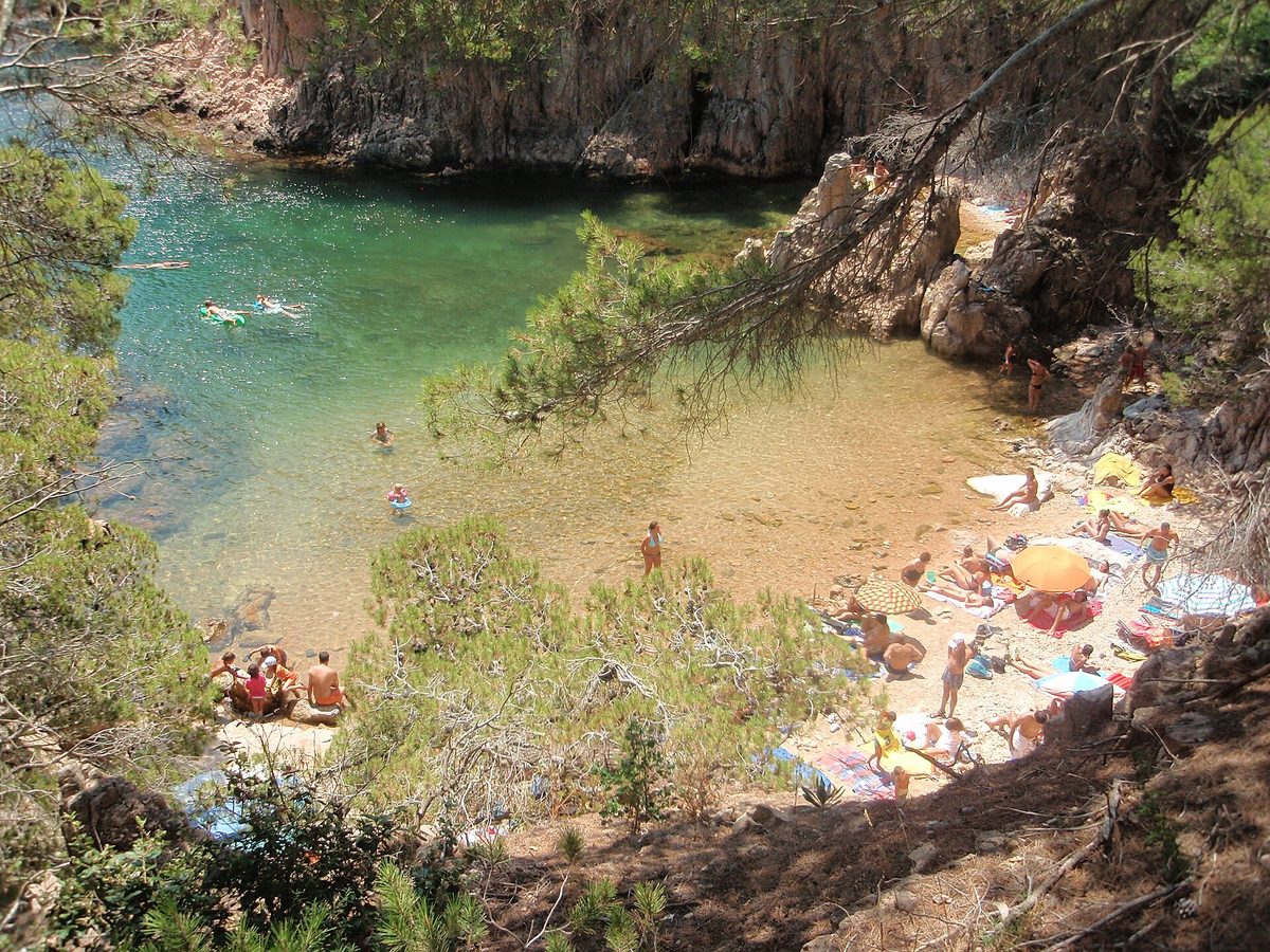 A turquoise cove on the Costa Brava.