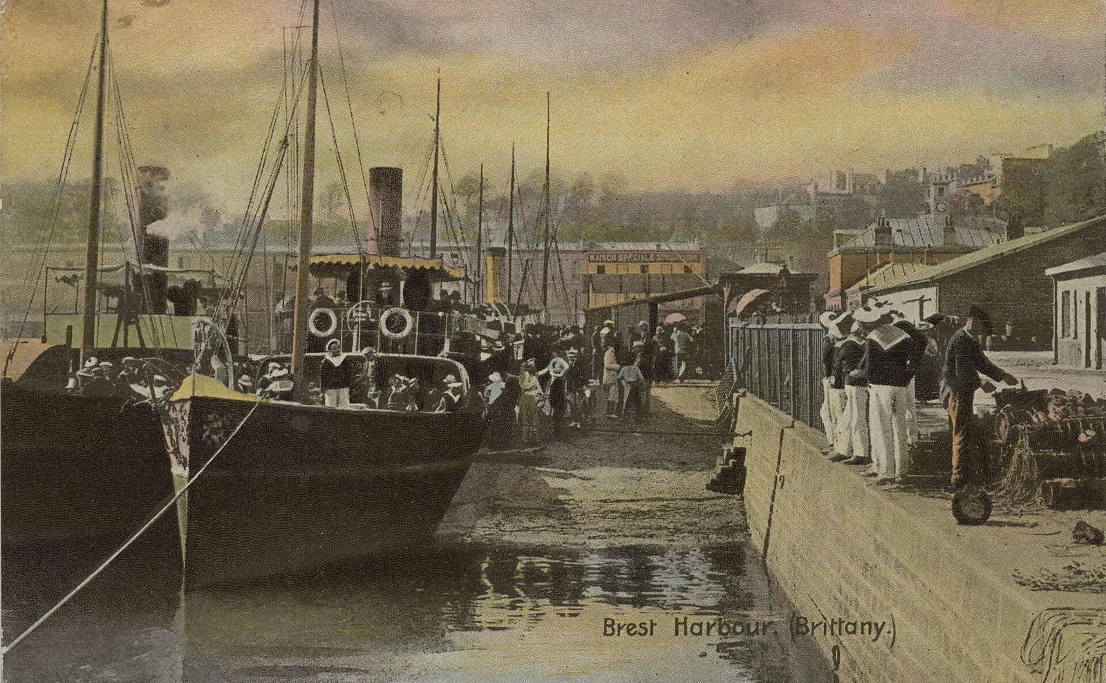 Brest harbour, where Brittany meets the sea.