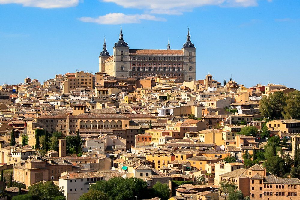 Toledo seen from across the Tagus.