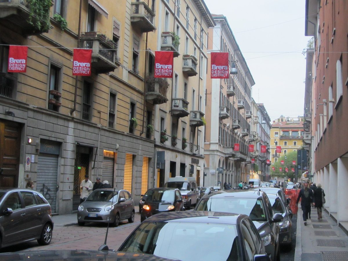 The artsy Brera quarter.