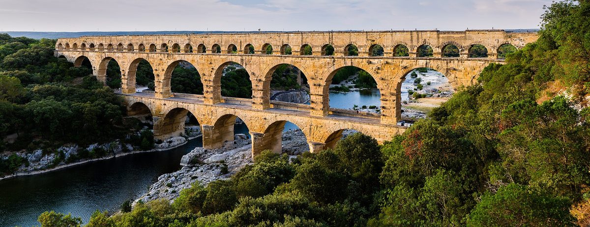 The Pont du Gard, 45 minutes away.