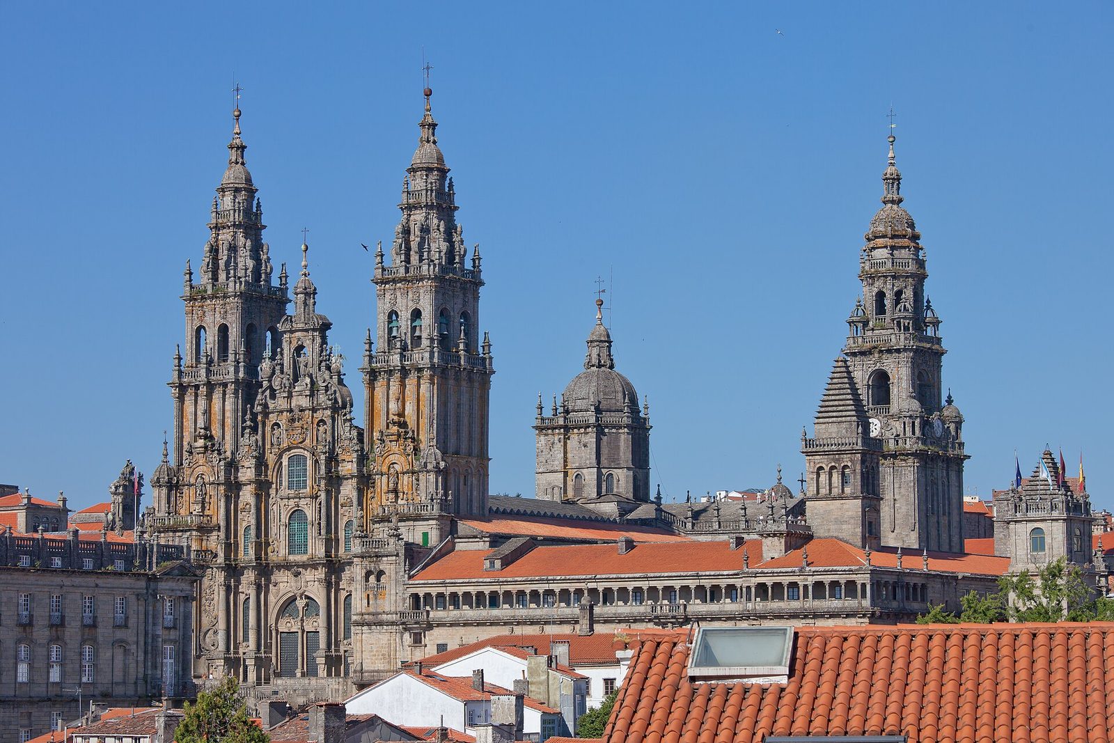 The cathedral of Santiago de Compostela.