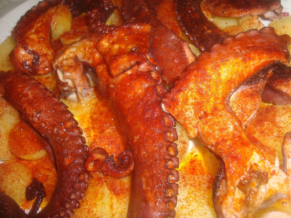 Galician-style octopus.