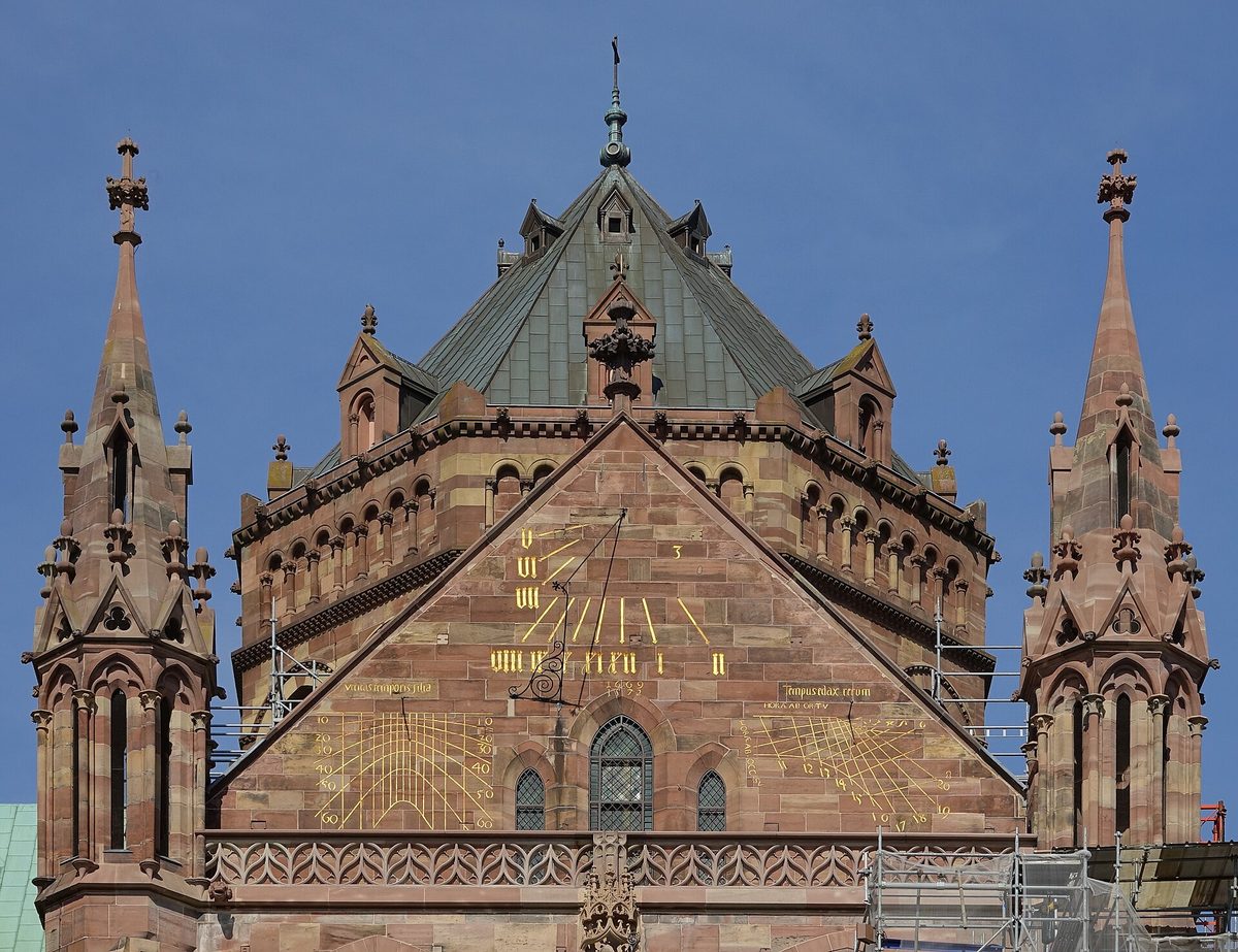 The Gothic cathedral of Strasbourg.
