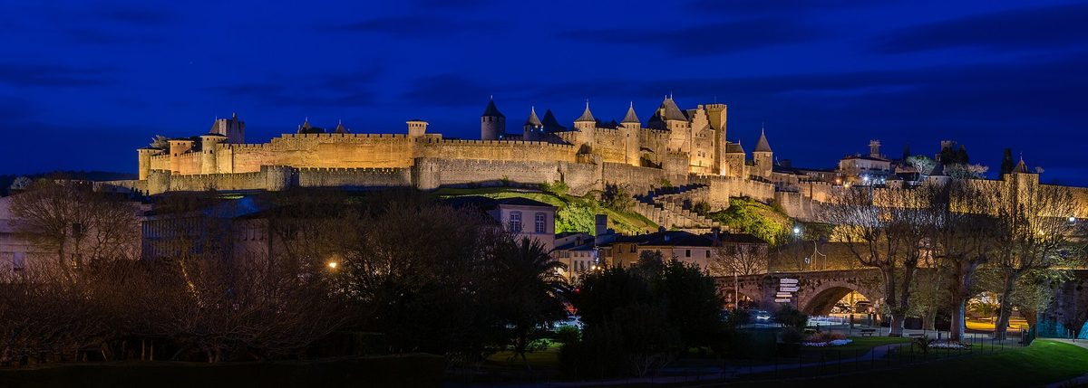 Carcassonne, an hour east.