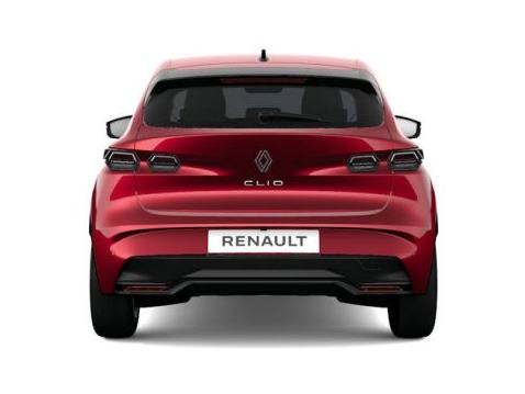 Renault Clio 2026 vista traseira com a porta da bagageira e as luzes traseiras LED
