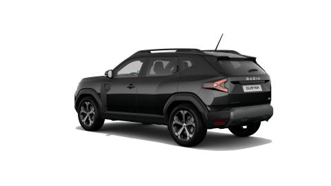 Dacia Duster III 4x4 Hybrid, rear three-quarter view from the left