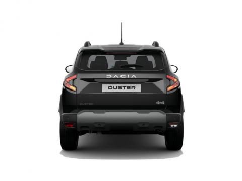 Dacia Duster III 4x4 Hybrid, rear view with tailgate and Duster lettering